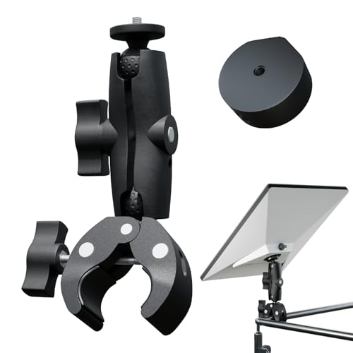 Starlink Mini Mount, Adjustable Clamp Mount for RV Ladders, Guardrails and Roof Rack, Universally Adjustable Angle Clamp, Starlink Mini Accessories, Compatible with Original Pipe Adapter