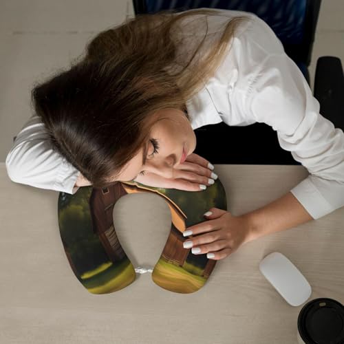 Almohada de viaje de espuma viscoelástica ajustable miniatura 7
