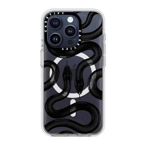 Coque antichoc iPhone 15 Pro CASETiFY transparente serpent compatible MagSafe - 2