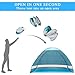 G4Free Large Pop up Beach Tent for 3-4 Person, UPF 50+ Automatic Sun Shelter Canopy Portable Outdoor Cabana Sun Umbrella