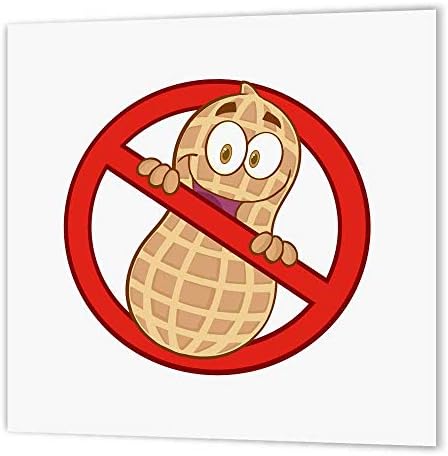 3dRose Cute Peanut Allergy 8x8 Iron on Heat Transfer for White Material image 5