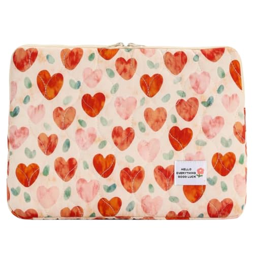 Housse pour ordinateur portable 14 pouces motif floral élégant pour femme