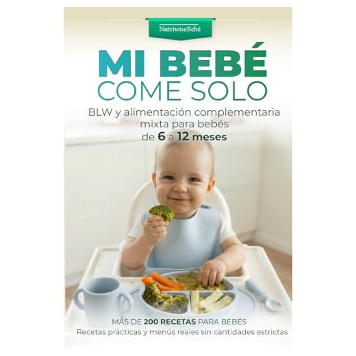 MI BEBÉ COME SOLO: BLW y alimentación complementaria mixta para bebés de 6 a 12 meses Guía paso a paso con más de 200 recetas fáciles, menús diarios y purés, sin cantidades estrictas