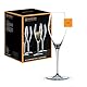 Nachtmann 4-teiliges Champagner Gläser Set, 280 ml, ViNova, 98075, Sektgläser aus Kristallglas, Champagnergläser spülmaschinenfest