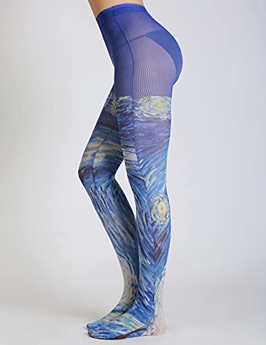 Image of Sahabowi Women Tights, Sheer High Waist Pantyhose, Vintage Control Top Stockings