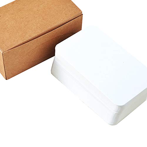 JIHUOO - Tarjetas de cartón, 200 Unidades, para Tarjetas de Visita, Tarjetas de felicitación, Tarjetas de Regalo Cover