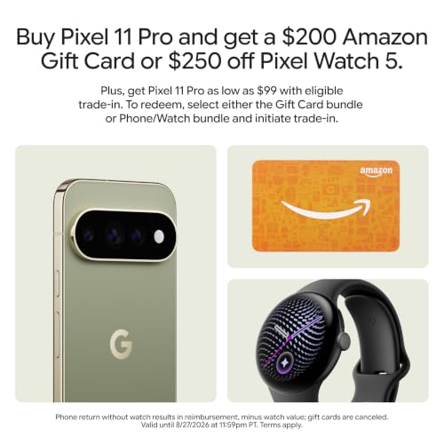 Image of Google Pixel 11 Pro - Olive - 512 GB with $200 Amazon Gift Card