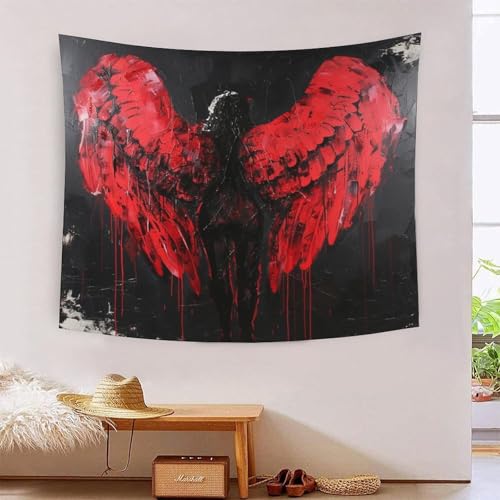 Tapisserie murale aile 3D relief visuel tissu géant 180x230cm pour chambre