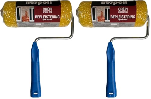 NESPOLI Rouleau crépi grain fin 180mm (Lot de 2)