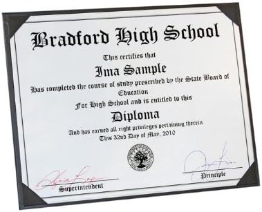 10-Pack Certificate Presenters 8-1/2 x 11" (Black with Black Ribbon)