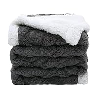 Coperta Divano 100x150cm In Pile - Plaid Morbido Per Interni Ed Esterni, Blu Scuro - Foto 7