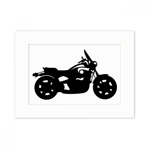 Cadre photo blanc moto mécanique, le cadeau idéal pour motard - 2