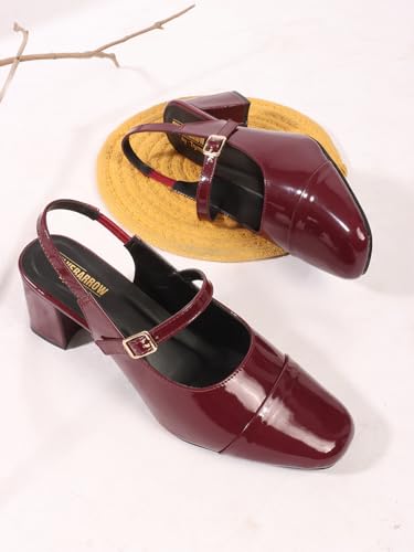 Image of SilverArrow womens Aurelia Block Heel Sandals | Color Tone Design | Fusion Wears | Fashion Sandals