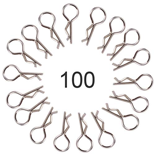 Drfeify 100 Pz Clip da Auto RC, Metallo RC