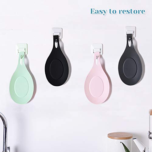 Spoon Rest For Kitchen Counter, Pack Of 4 Bpa-Free And Food Grade Silicone Spoon Holder – Smooth Surface – Classy Look – Spoon Holder For Stove Top – For Cooking Spatula, Ladle, Brush, Risotto #TOP6