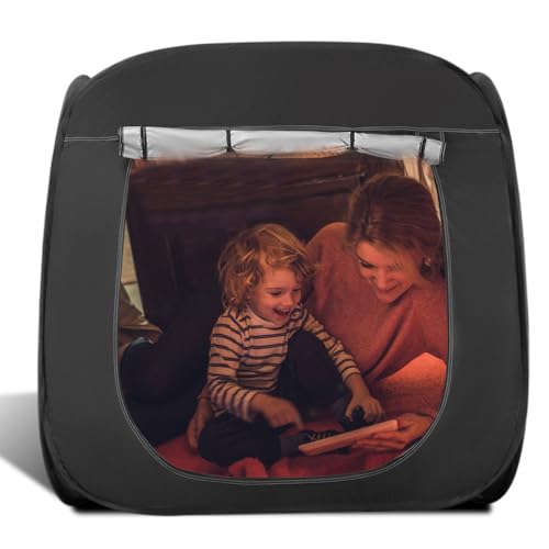 Yontwe 110CM Tienda de campaña emergente para niños Interior al Aire Libre Carpa de jardín para niños Jugando Tienda Campaña Infantil para Autismo ángel Regalo Juguetes