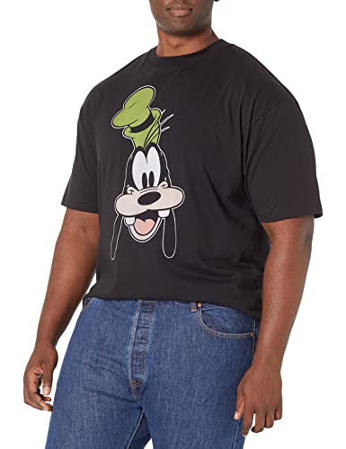 T-shirt Disney Pippo Big Face noir en grande taille pour homme tall