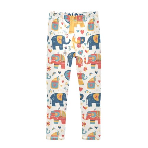 KLL Rose Gold Abstract Metallic Little Girls Legging Stretch Full Length Dance Pants Sports