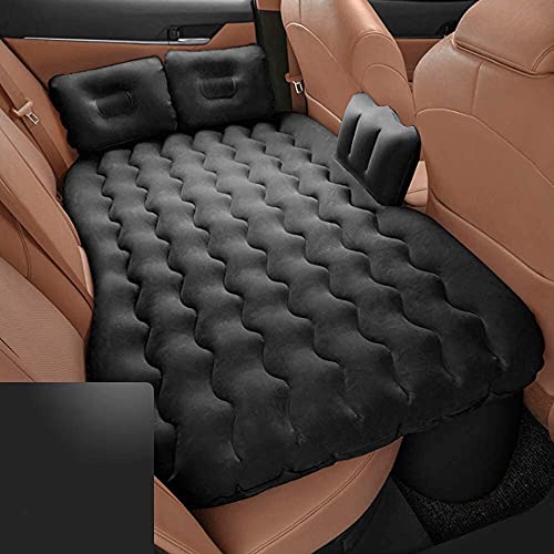 TOPHORT Inflatable Car Air Mattress Inflatable Bed for Car Travel Bed Truck Air Mattress for Car Sleeping Fits Most Car Models for Camping Travel, Hiking, Trip and Other Outdoor Activities (Black)
