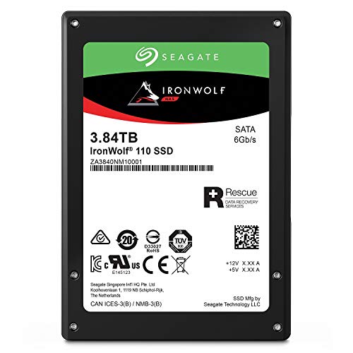 Seagate IronWolf 110 内蔵SSD 3840GB 【PlayStation4 動作確認済】 5年保証 正規品 2.5インチ SATA 3D TLC ZA3840NM10011