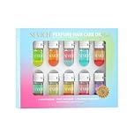 SEVICH Perfume Hair Oil Capsules 10-Pack, 2-in-1 Hair Treatment & Lightweight Serum, Heat & UV Protection, Frizz Control & Shine, Portable Travel Hair Care for All Hair Types