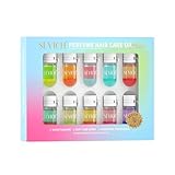 SEVICH Perfume Hair Oil Capsules 10-Pack, 2-in-1 Hair Treatment & Lightweight Serum, Heat & UV Protection, Frizz Control & Shine, Portable Travel Hair Care for All Hair Types
