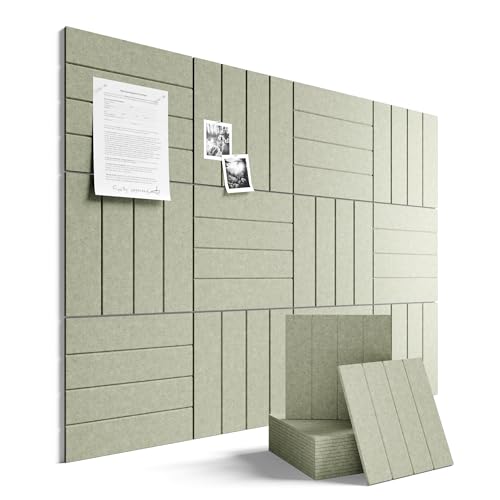 Fluxynara Felt Bulletin Board Tiles 12-Pack