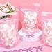 FYSUIMU 50Pcs Pink Bow Clear Zip Lock Bags Coquette Bowknot Plastic Sealing Bags with Handle Cute Resealable Goodie Gift Bag for Birthday Baby Shower Party Supplies