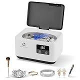 Universal-Ultraschall-Reiniger für Wale, 600 ml, professioneller Ultraschall-Reiniger mit digitaler Zeitschaltuhr für Ring, Uhr, Brille, Zahnprothese