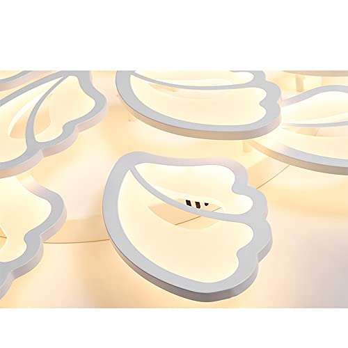 Plafonnier LED acrylique dimmable avec télécommande pour salon et chambre retro