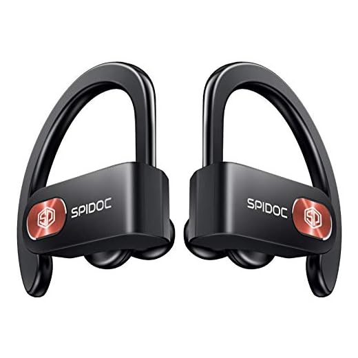 Bluetooth Headphones, Spidoc 5.0 Auto Pairing Deep Bass HiFi Stereo Sound True Wireless Earbuds in Ear Bluetooth Earphones Binaural Call Headset with Built in Mic and Charging Case for Sports Running
