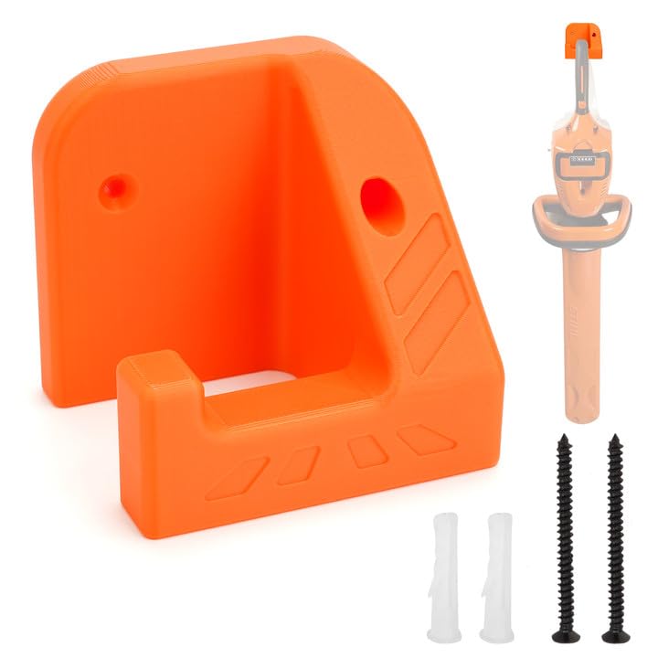 ELECTRAPICK Holder Suitable for Stihl HSA Battery Hedge Trimmer, Device Holder for Stihl Accessories Chainsaw Holder, Wall Mount Chainsaw Holder (Orange)