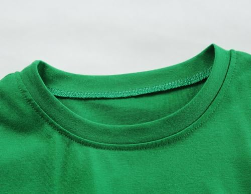 Toddler Boy St Patricks Day Tshirts Clover Shamrock Short Sleeve Irish Shirts for Kids Green Tee Tops 2-8 Years2