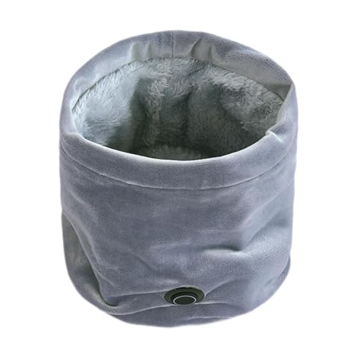 Heated Scarf Soft Warm Electric Heating Neck Wrap for Travel Outdoor Cycling, Gray4