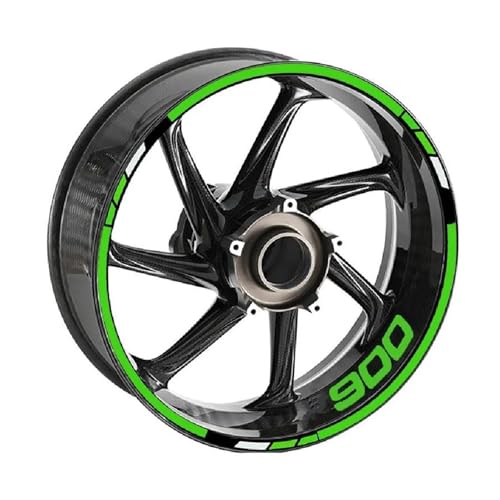 Autocollants roue pour vos balades nocturnes en jante moto Z900-RS Style 8