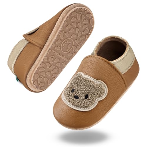 IceUnicorn Krabbelschuhe Baby Lauflernschuhe Weicher Leder Jungen...