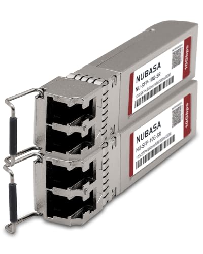 Image of 10GBase-SR SFP+ Module | 850nm Multimode Fiber Transceiver | Up to 300m Over OM3 /OM4 | LC Duplex, Plug and Play | Compatible for Cisco SFP-10G-SR, Ubiquiti UniFi, and More (Pack of 2)