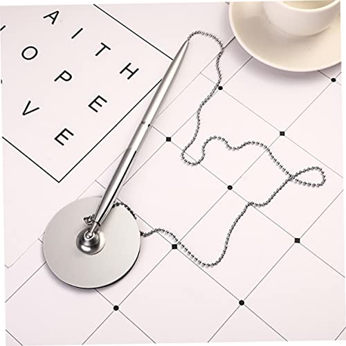 Stylo à signature fixe de table en métal 2pcs écriture fluide - 6