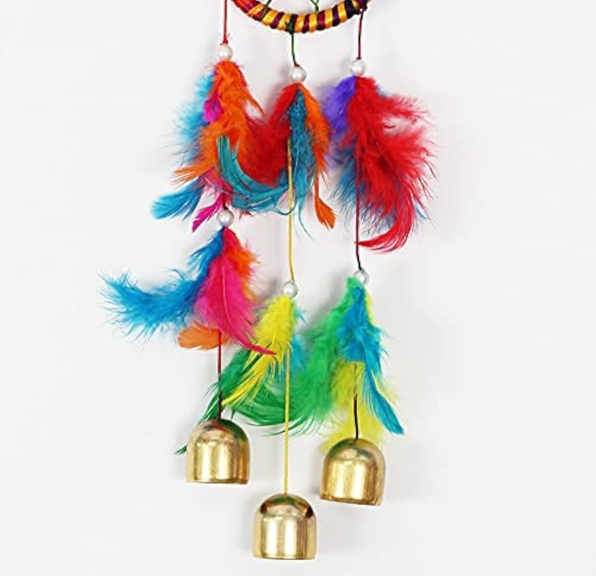 Dream Catcher Multicolor Dreamcatcher/Wind Chime - 3 Bells