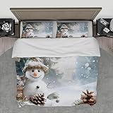 Photo Gallery landersion simpatico pupazzo di neve set copripiumino pigne rustico natura biancheria da letto set inverno natale fiocco di neve morbido piumino con chiusura a cerniera 200x200cm Photo Gallery landersion simpatico pupazzo di neve set copripiumino pigne rustico natura biancheria da letto set inverno natale fiocco di neve morbido piumino con chiusura a cerniera 200x200cm