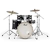 Pearl Export EXX725SZ/C31 Black Drum Kit with Sabian Cymbal Set and Keepdrum Stool #1