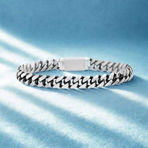 Pulsera Nautica de acero inoxidable oxidado para hombre miniatura 3
