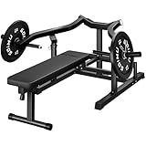 GOIMU Chest Press Machine, Z1-PRO Weight Bench Press Machine with Independent Converging Arms, Adjustable Flat Incline Bench Press for Chest, AB Workout Home Gym Equipment (Black Bench Only)