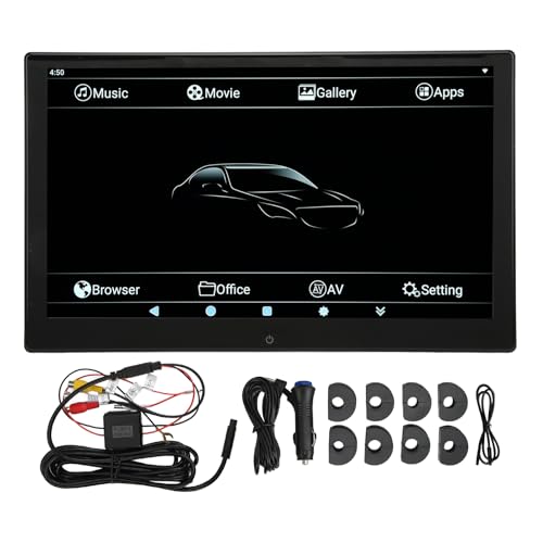 Gearwell Headrest Monitor, Pantalla táctil de automóvil de 13.3 pulgadas 4K 1080p Multimedia Player 2+16G Compatible con Android 10.0, de visualización de almohada de asiento