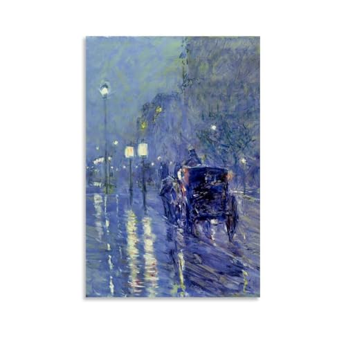 Childe HassamtfbNE`ChEnbT(J̐^钆)i z[ A[gpl vg LoX ǃA[g Ǌ| G ŉ |pi CeAUnframe24x36inch(60x90cm)