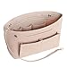 Produktbild HyFanStr Taschenorganizer Filz Bag in Bag Tasche Organizer, Innentaschen Handtaschen Organizer für Handtasche mit Griffen und Schlüsselkette, Bag Organizer Beige Groß