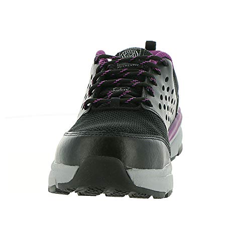 Skechers New Skechers Women's Soven Corrick Alloy Toe Work Shoe Black/Purple 7.5 M