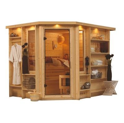 Riona - Karibu Sauna Premium inkl. 9-kW-Ofen