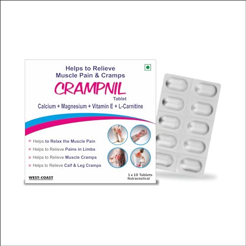 Westcoast Crampnil Tablets helps to relieve muscle pain, joint pain & cramps - 1x10 Tablets (B0CY7YCFDP) Amazon Price History, Amazon Price Tracker