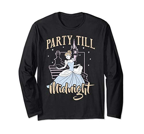 Disney Princess Cinderella Party Till Midnight Portrait Long Sleeve T-Shirt